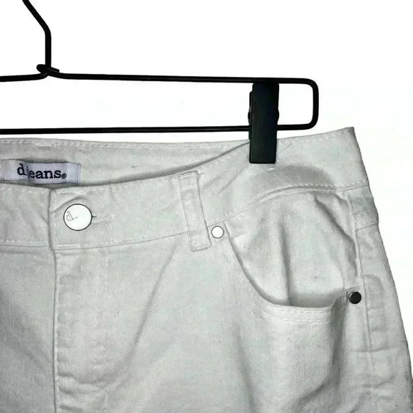 D. Jeans Stretch White Jeans High Rise Boot Cut Size 12 - Picture 2 of 4